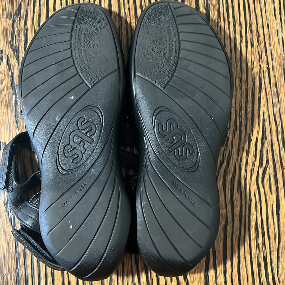 SAS sandal. Black open toe. - Picture 5 of 10